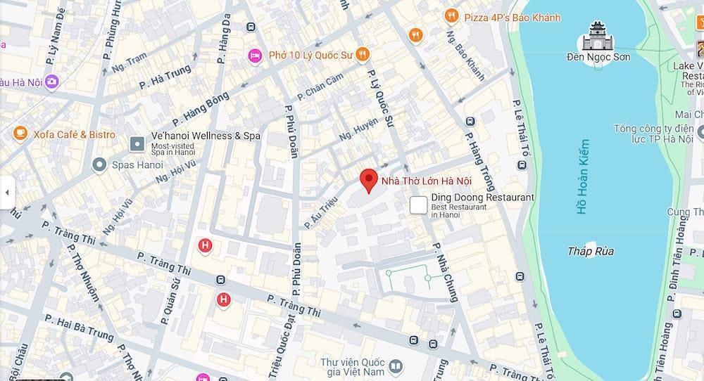 Map of St. Joseph’s Cathedral